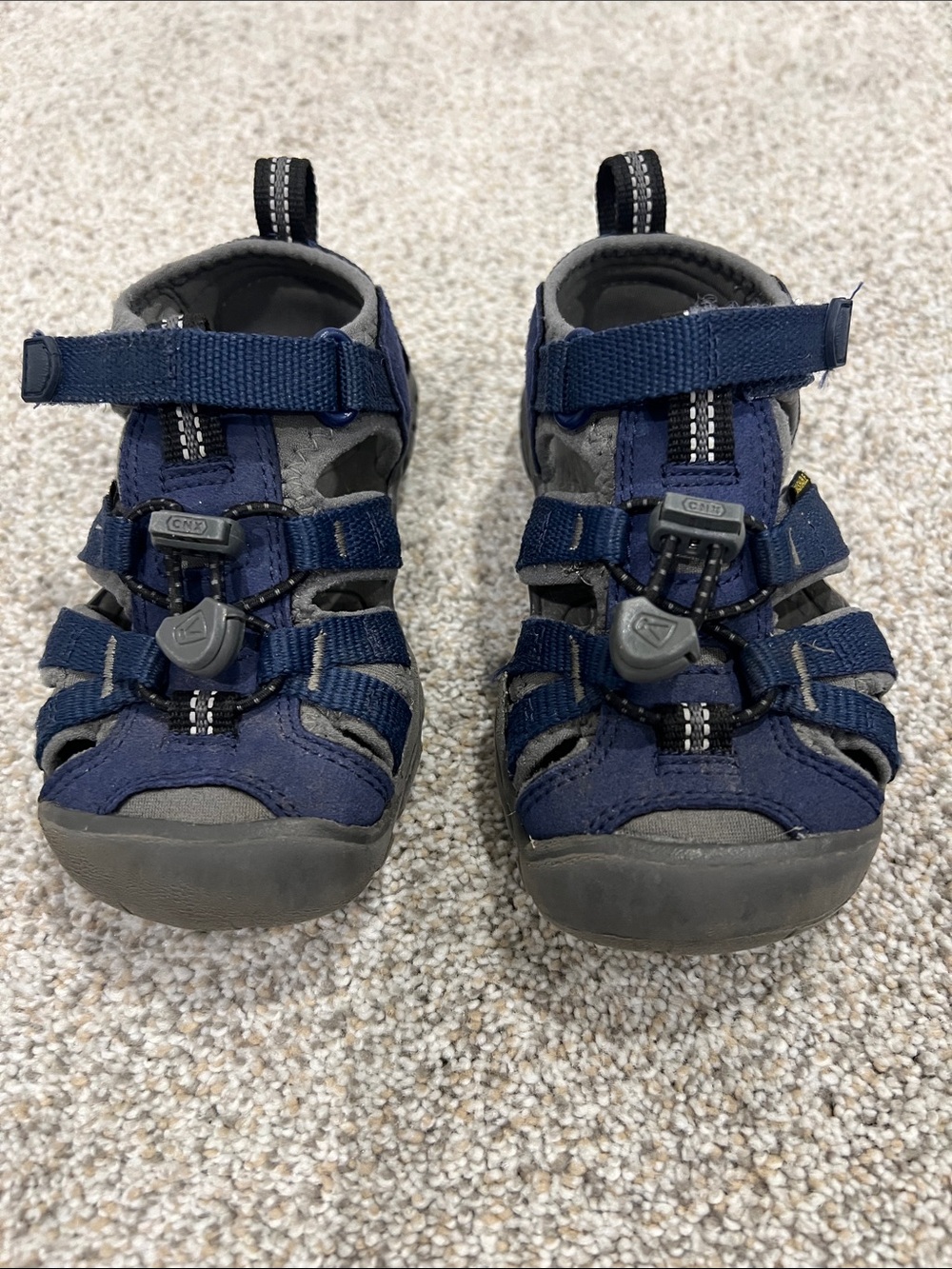 Child Keen Seacamp 2 CNX closed toe sandals, size 9